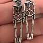 Skeleton Stud Dangle Earrings