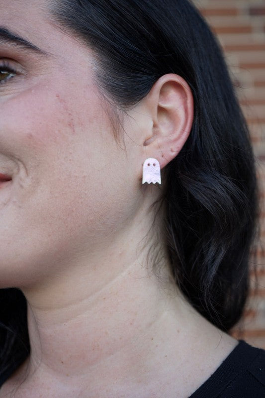 Light Pink Mini Ghost Studs