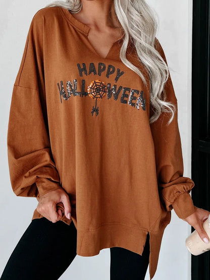 A Creepy Crawly Halloween Sweatshirt  Caramel S 