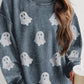 Glitter Ghost Sweatshirt  French Blue S 