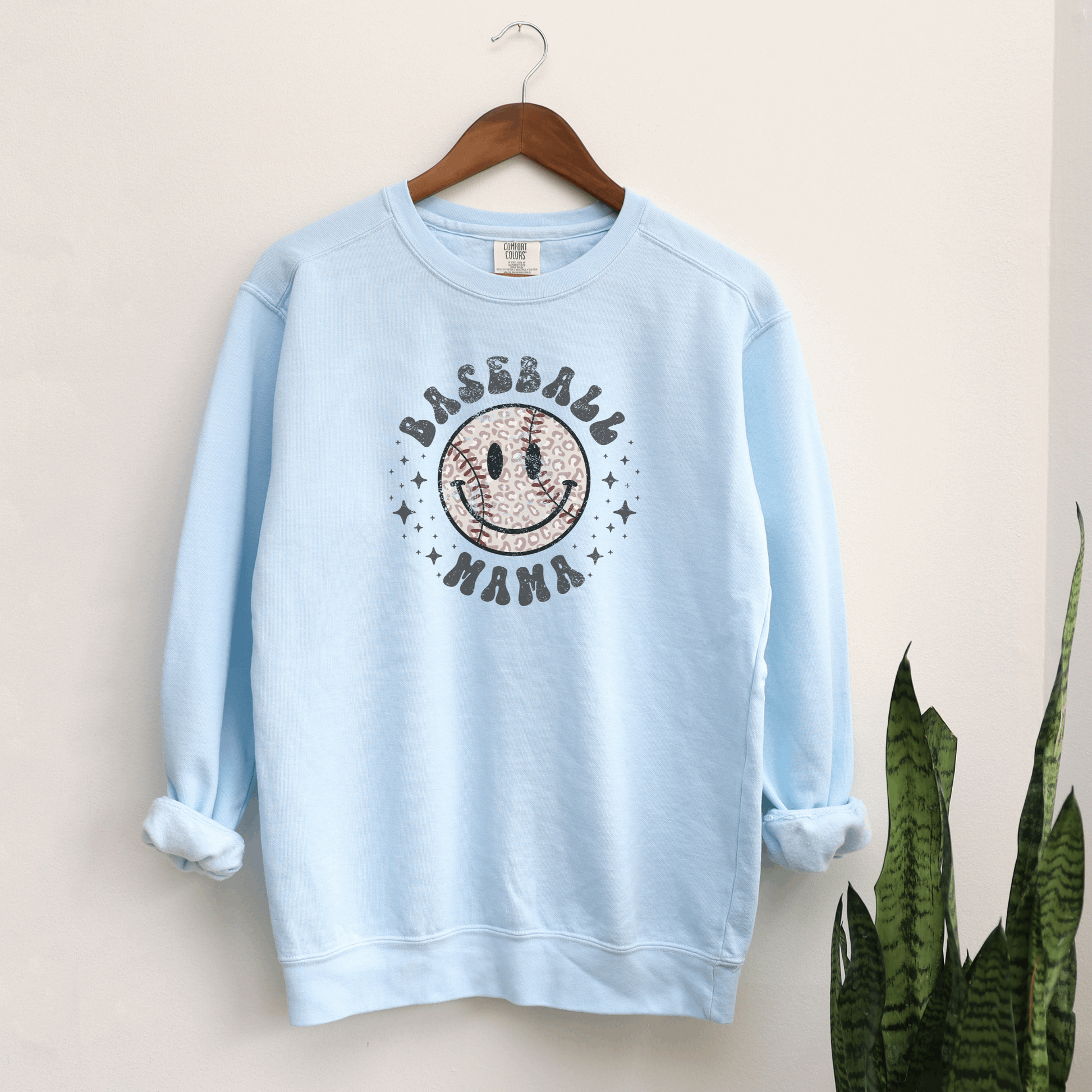 Baseball Mama Sweatshirt Sweatshirts Chambray S 