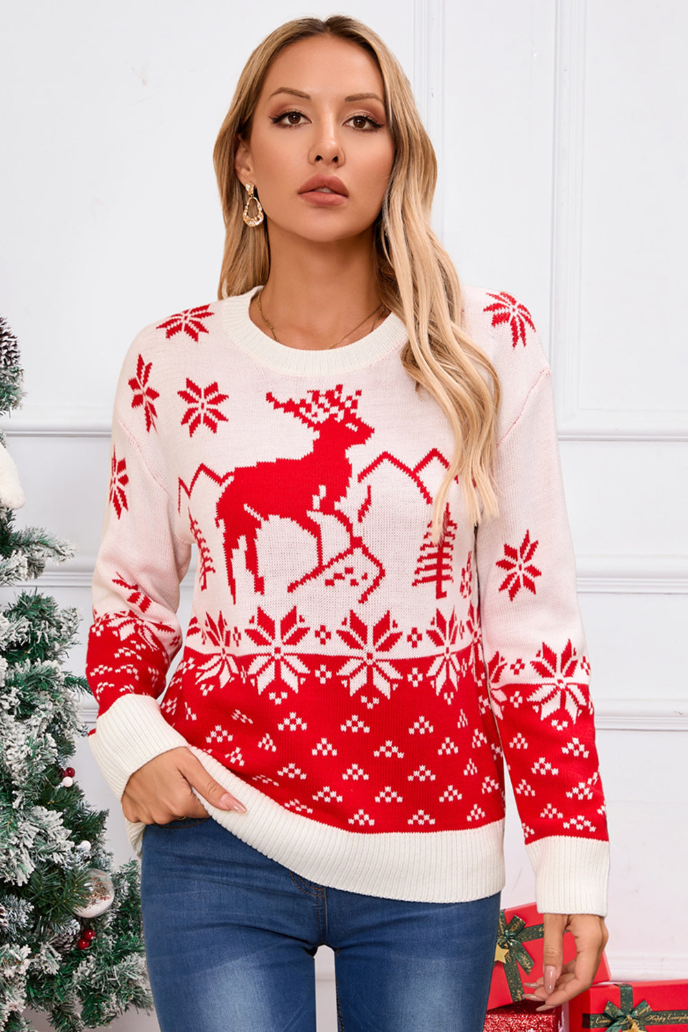 Mountain Reindeers Sweater    