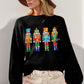 Sparkling Nutcracker Sweater  Black S/M 