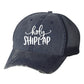 Holy Shiplap Embroidered Trucker Hat  Navy Mesh Trucker OS 