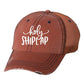 Holy Shiplap Embroidered Trucker Hat  Orange Mesh OS 