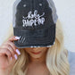 Holy Shiplap Embroidered Trucker Hat  Grey Mesh Trucker OS 