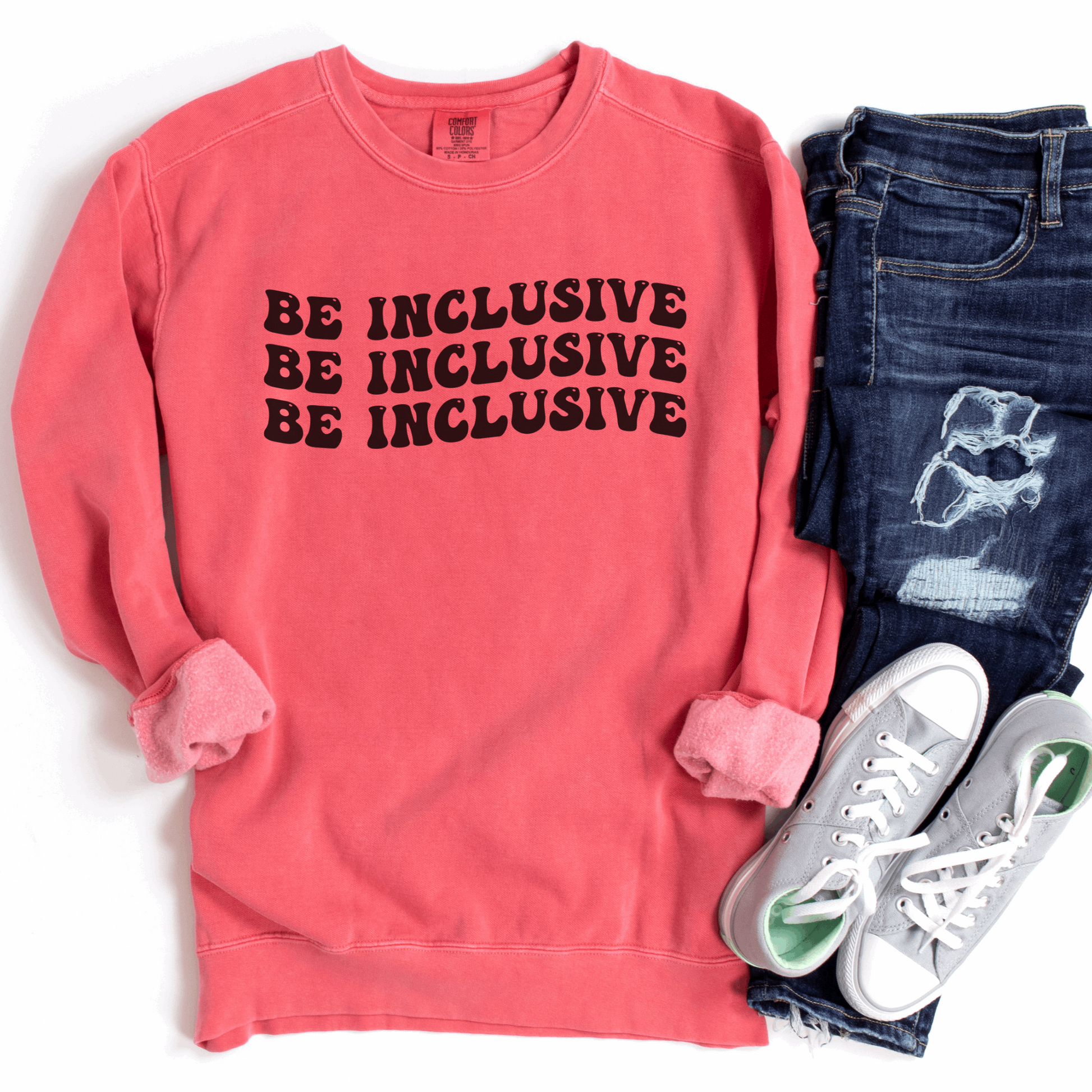 Be Inclusive Sweatshirt Sweatshirts Watermelon S 