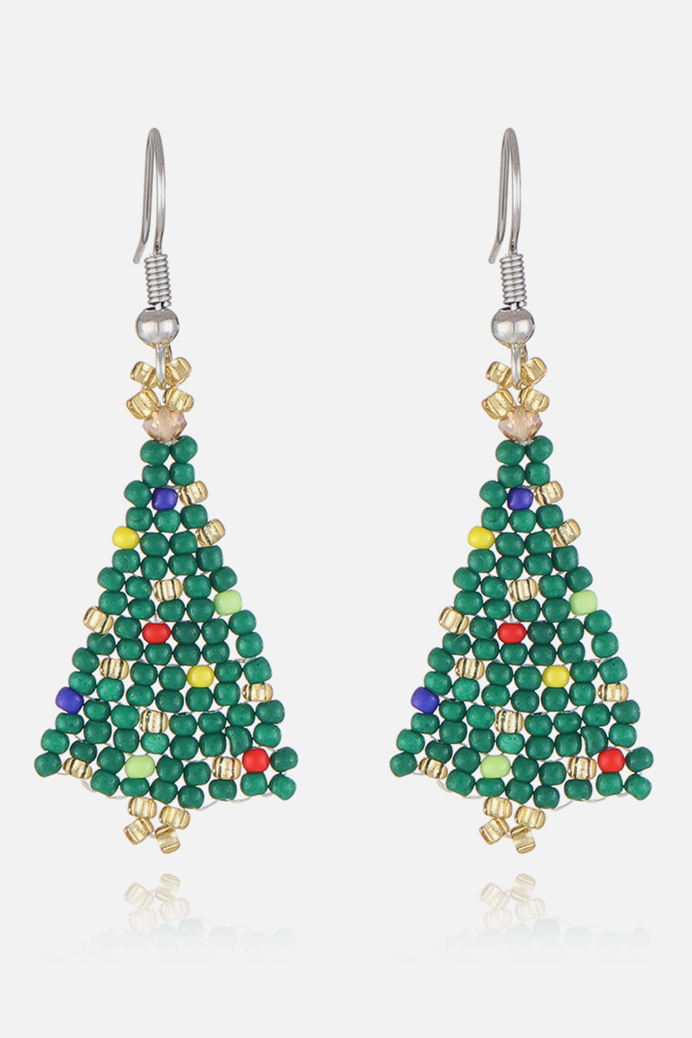 O' Christmas Tree Earrings  Dark Green One Size 