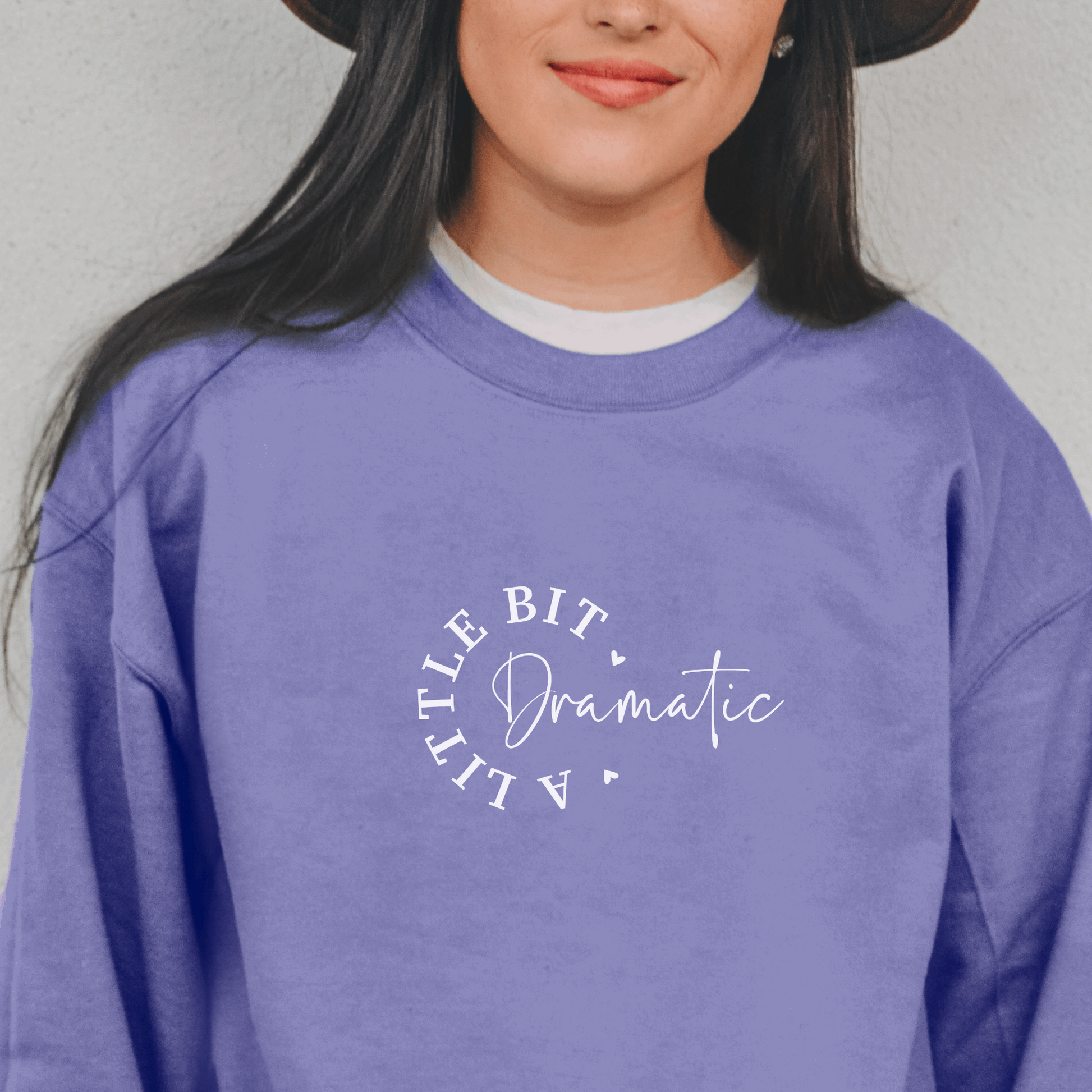 A Little Bit Dramatic Sweatshirt Sweatshirt Violet S 