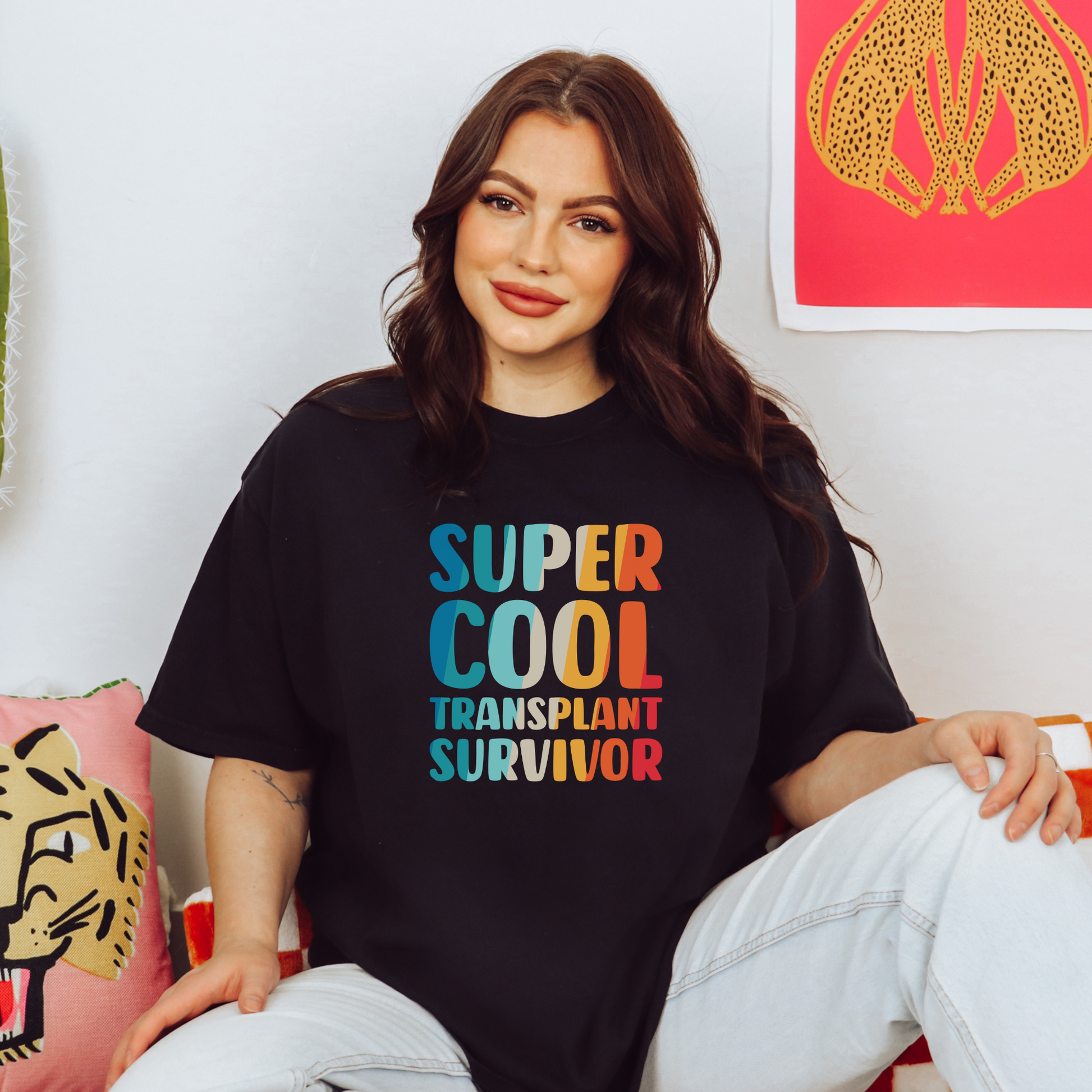 Super Cool Transplant Survivor Tee T-Shirt Black S 