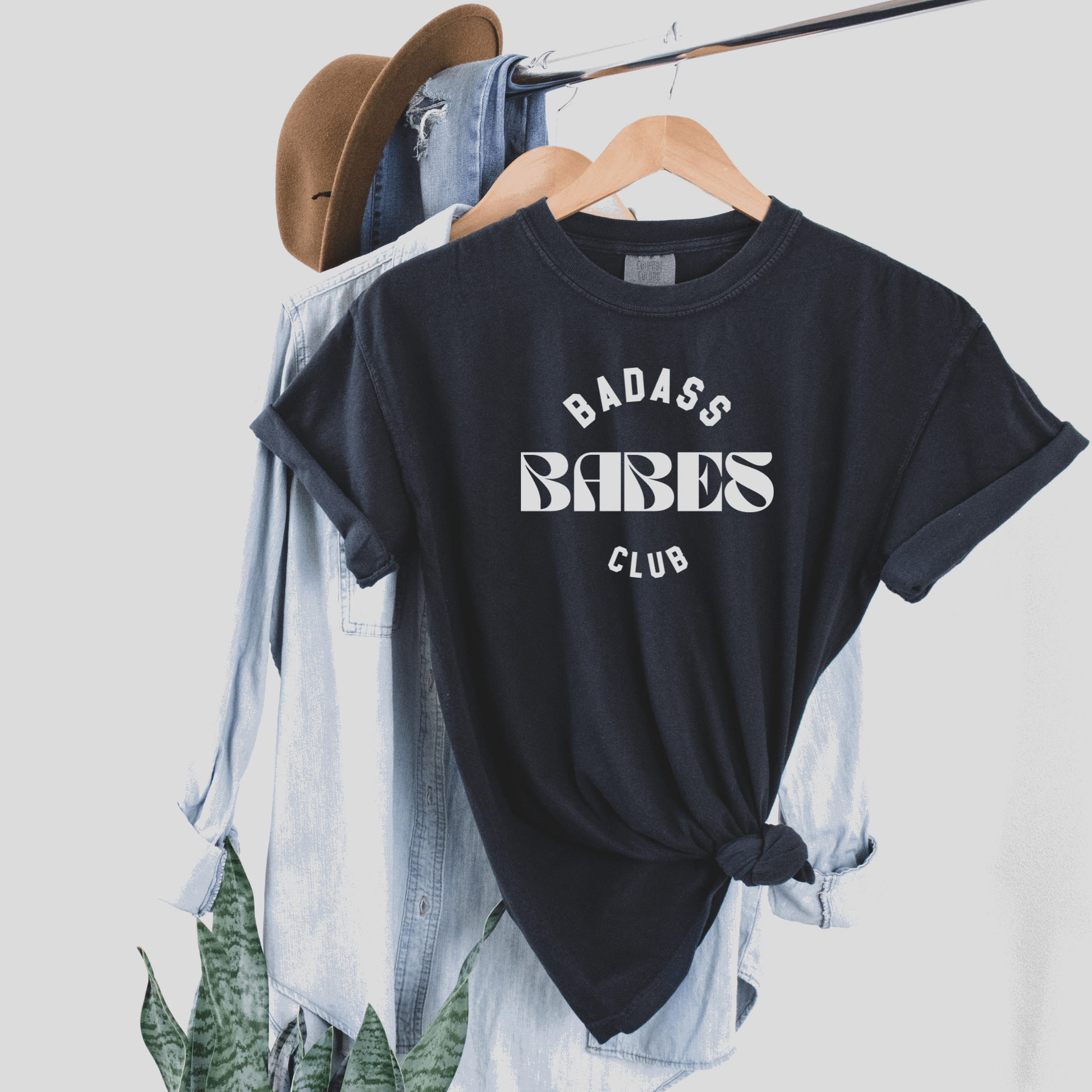 Badass Babes Club Tee T-Shirt Black S 