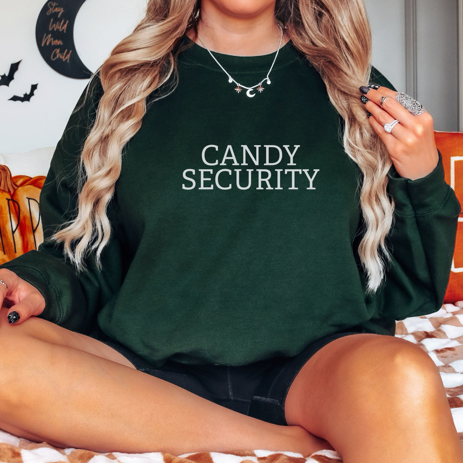 Candy Security Sweatshirt Sweatshirt S Forest Green 