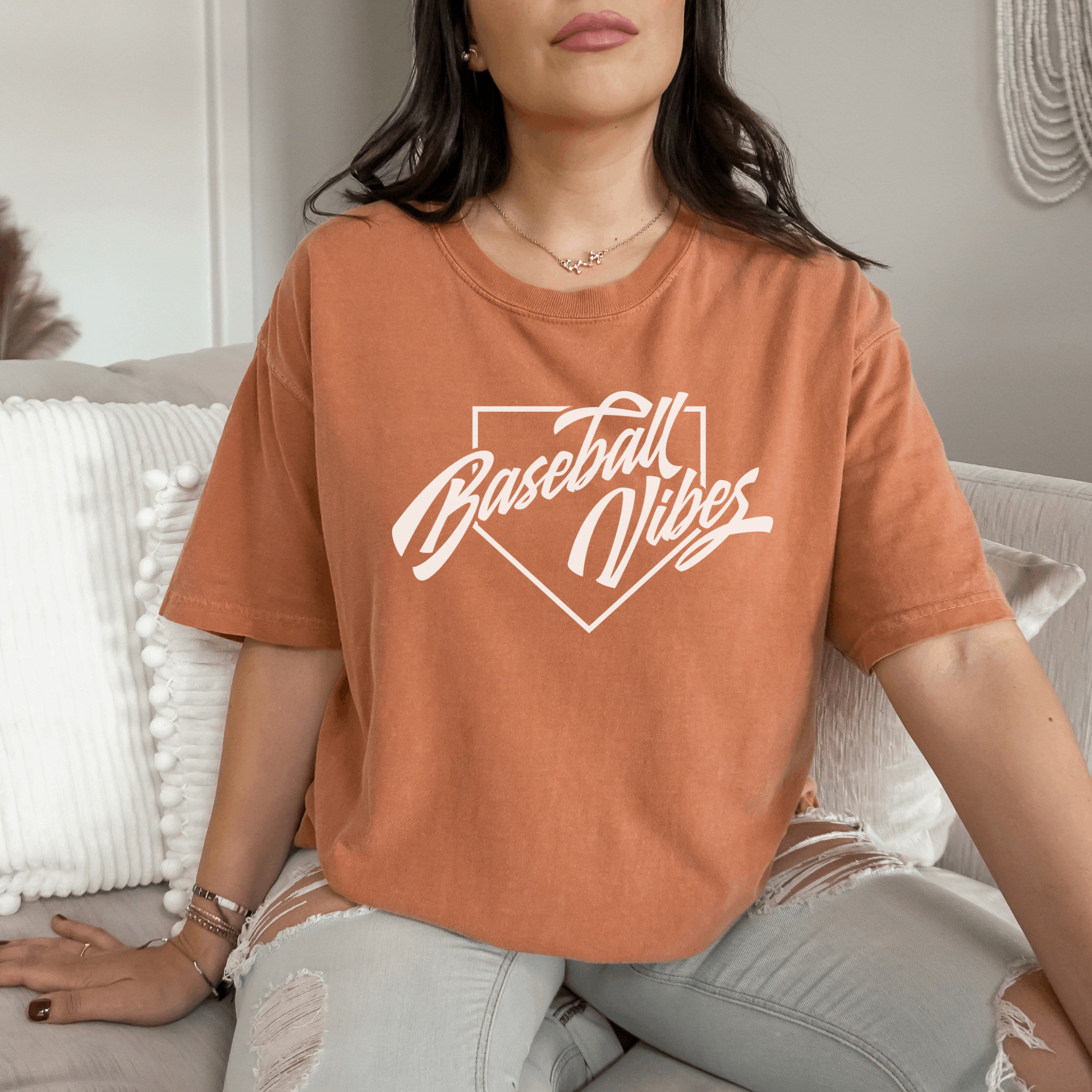 Baseball Vibes Tee T-Shirt Yam S 