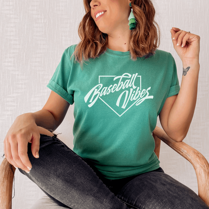 Baseball Vibes Tee T-Shirt Grass S 