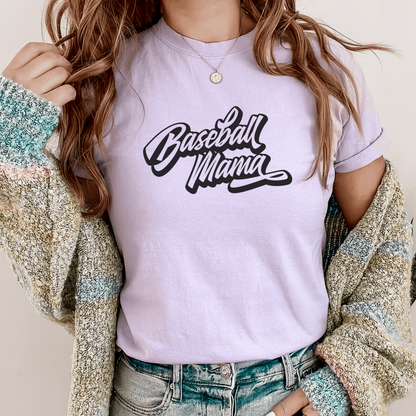 Baseball Momma Tee T-Shirt Orchid S 