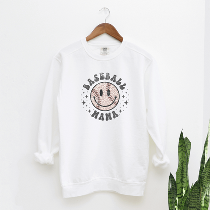 Baseball Mama Sweatshirt Sweatshirts White S 