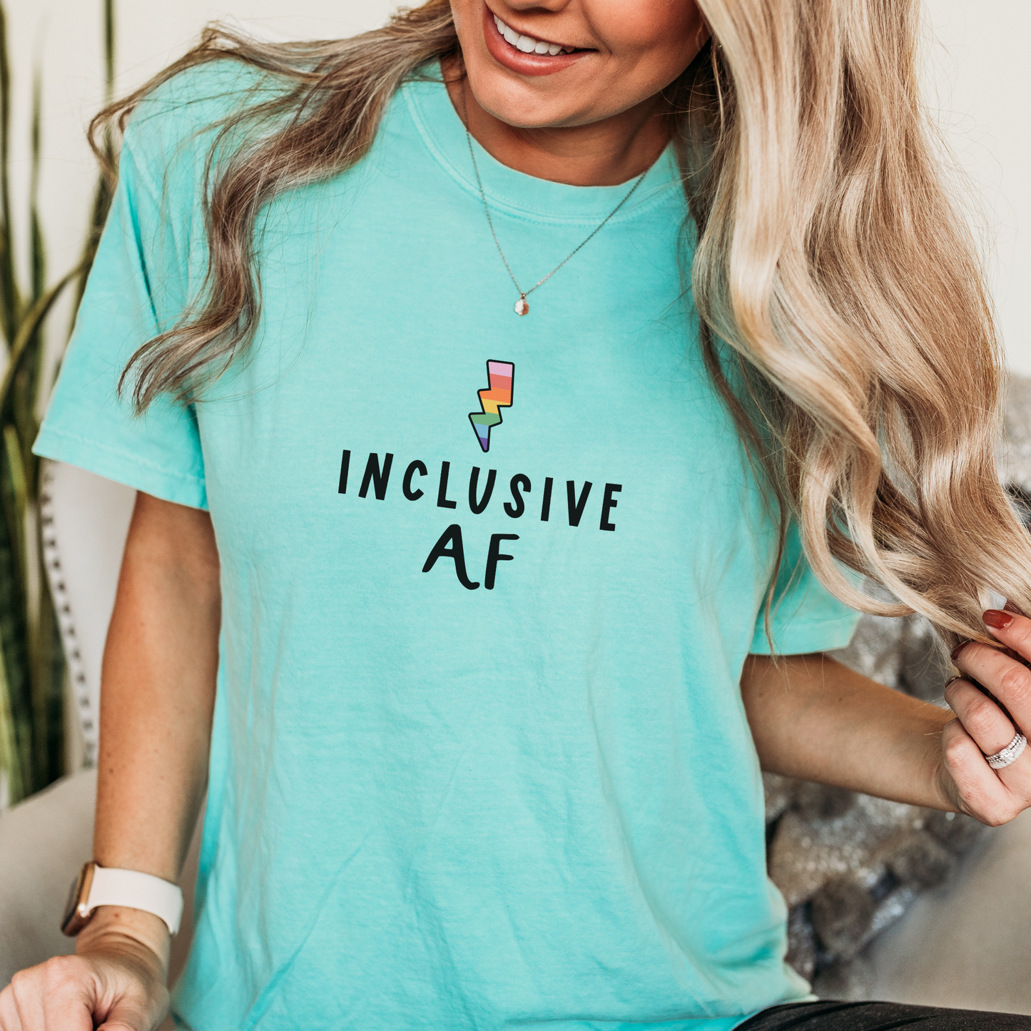 Inclusive AF Tee T-Shirt Chalky Mint S 