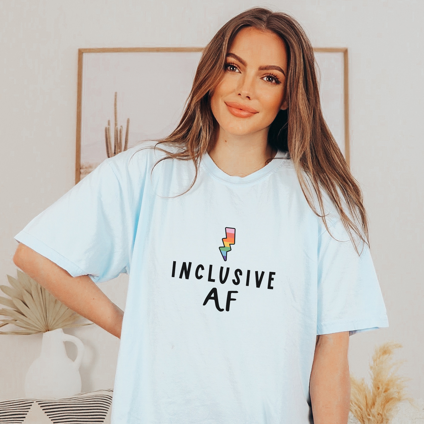 Inclusive AF Tee T-Shirt Chambray S 