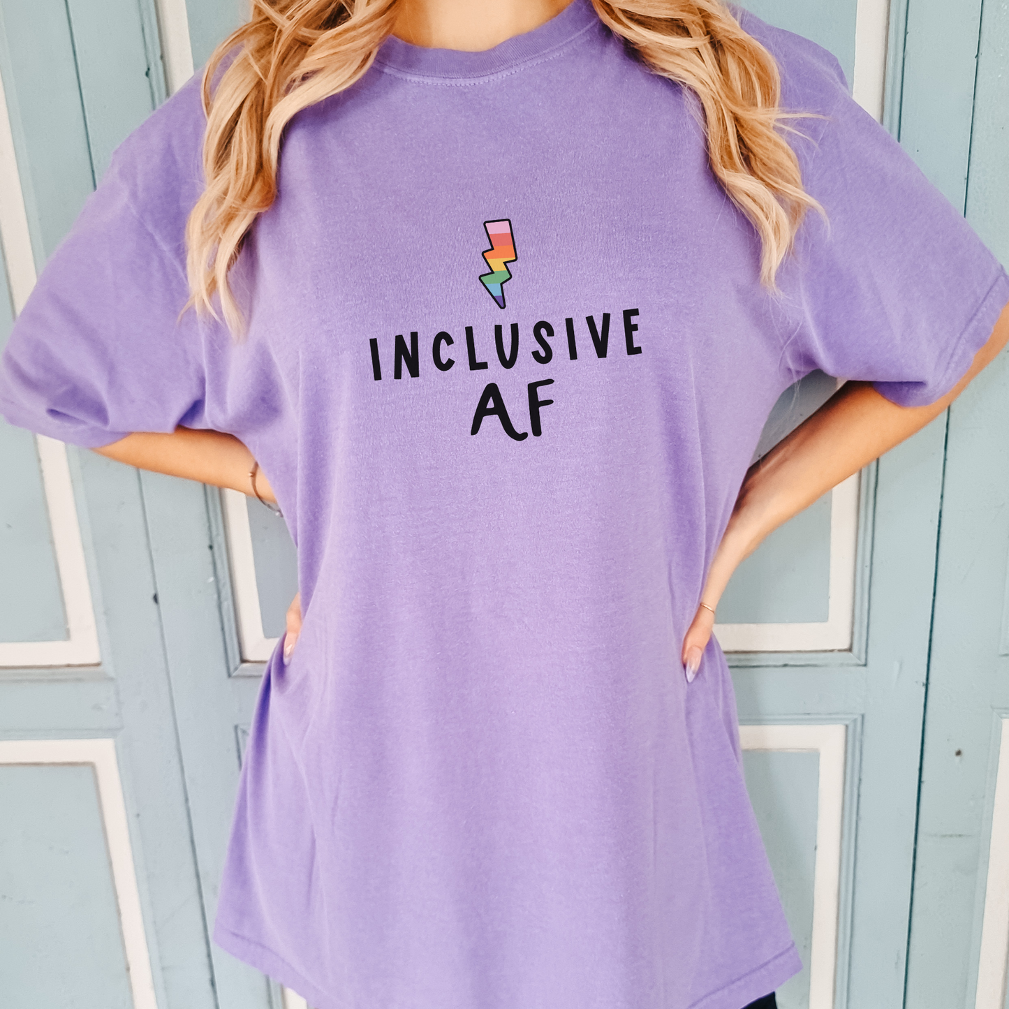 Inclusive AF Tee T-Shirt Violet S 