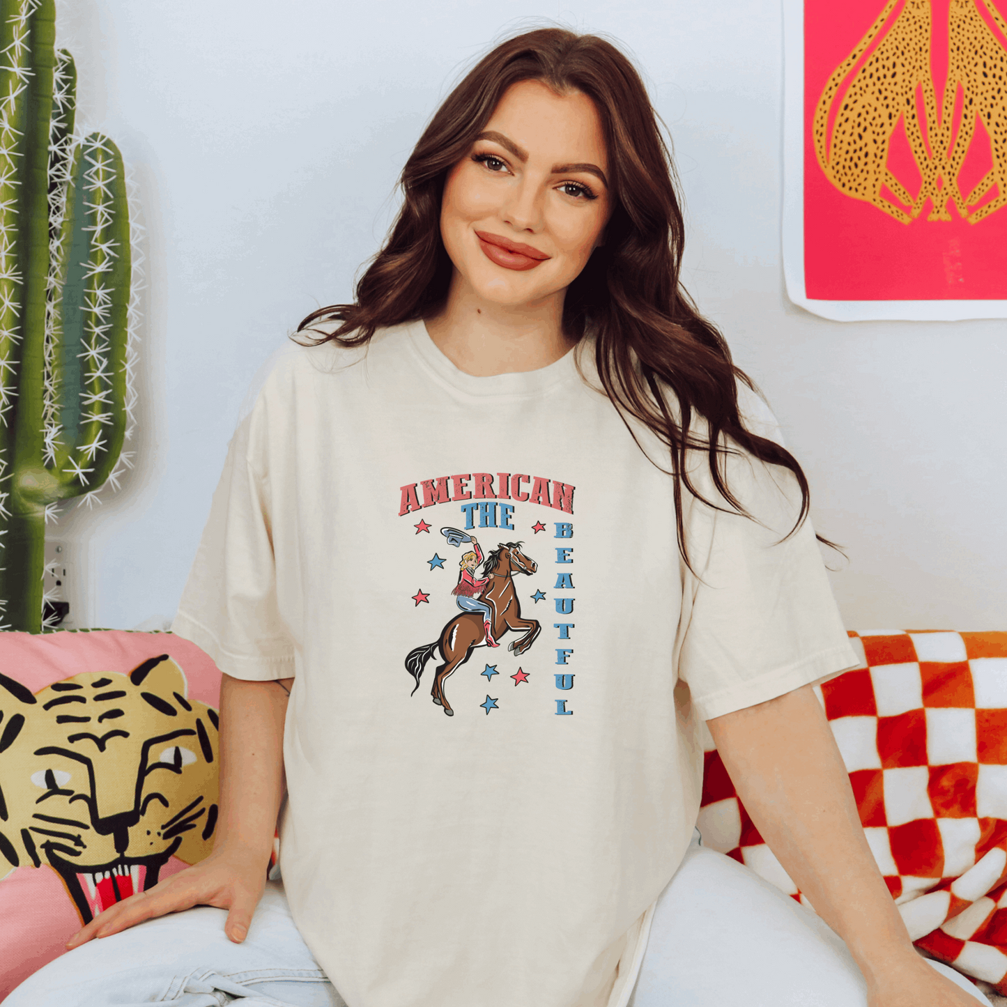 America the Beautiful Tee T-Shirt Ivory S 