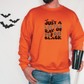 Just a Little Ray of Pitch Black Sweatshirt Sweatshirt S Orange 