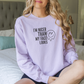 I'm Nicer Than My Face Looks Sweatshirt Sweatshirt Orchid S 