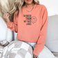 I'm Nicer Than My Face Looks Sweatshirt Sweatshirt Terracotta S 