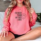 I'm Nicer Than My Face Looks Sweatshirt Sweatshirt Watermelon S 