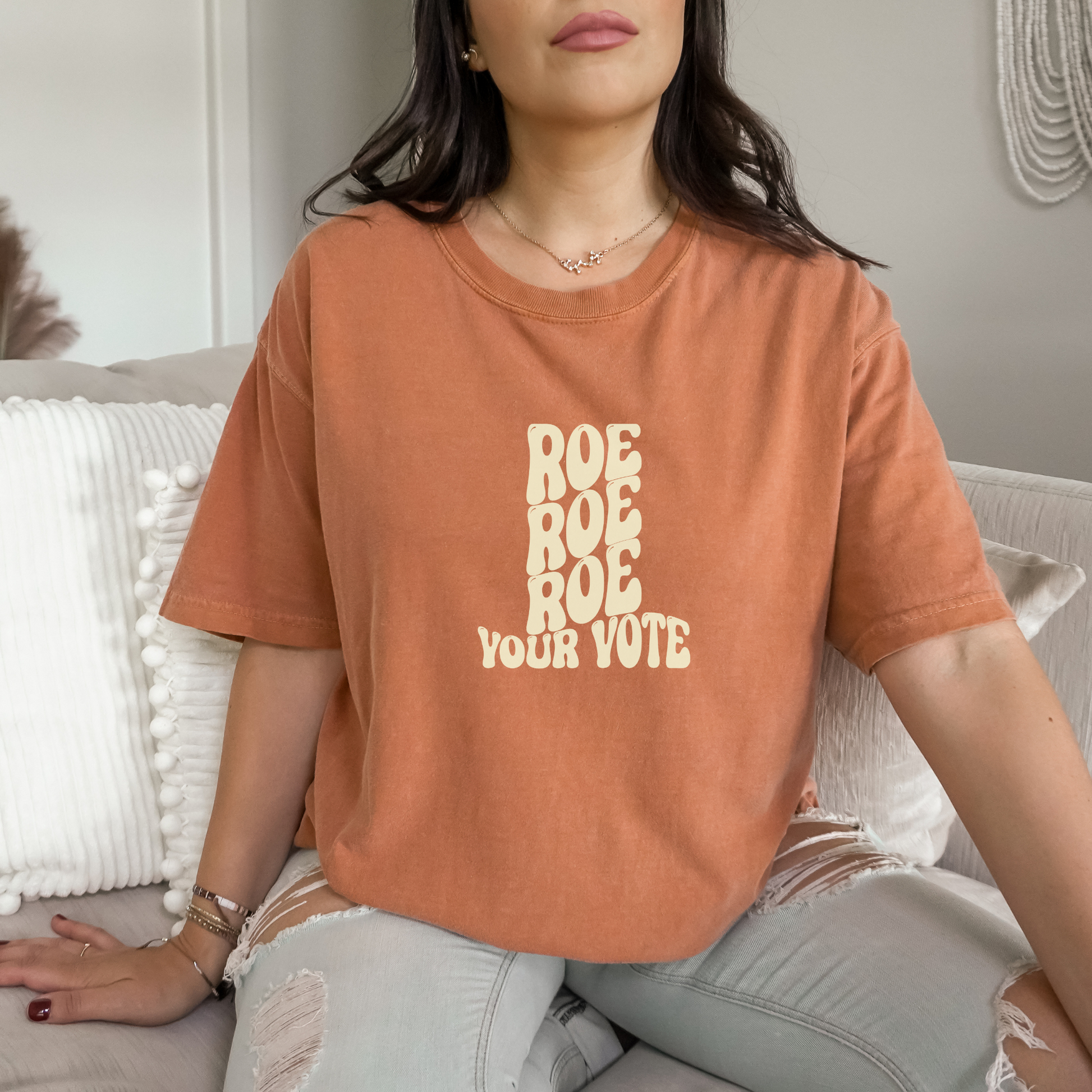 Roe, Roe, Roe Your Vote Tee T-Shirt Yam S 