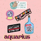 Aquarius Astrological Sticker Sheet sticker   