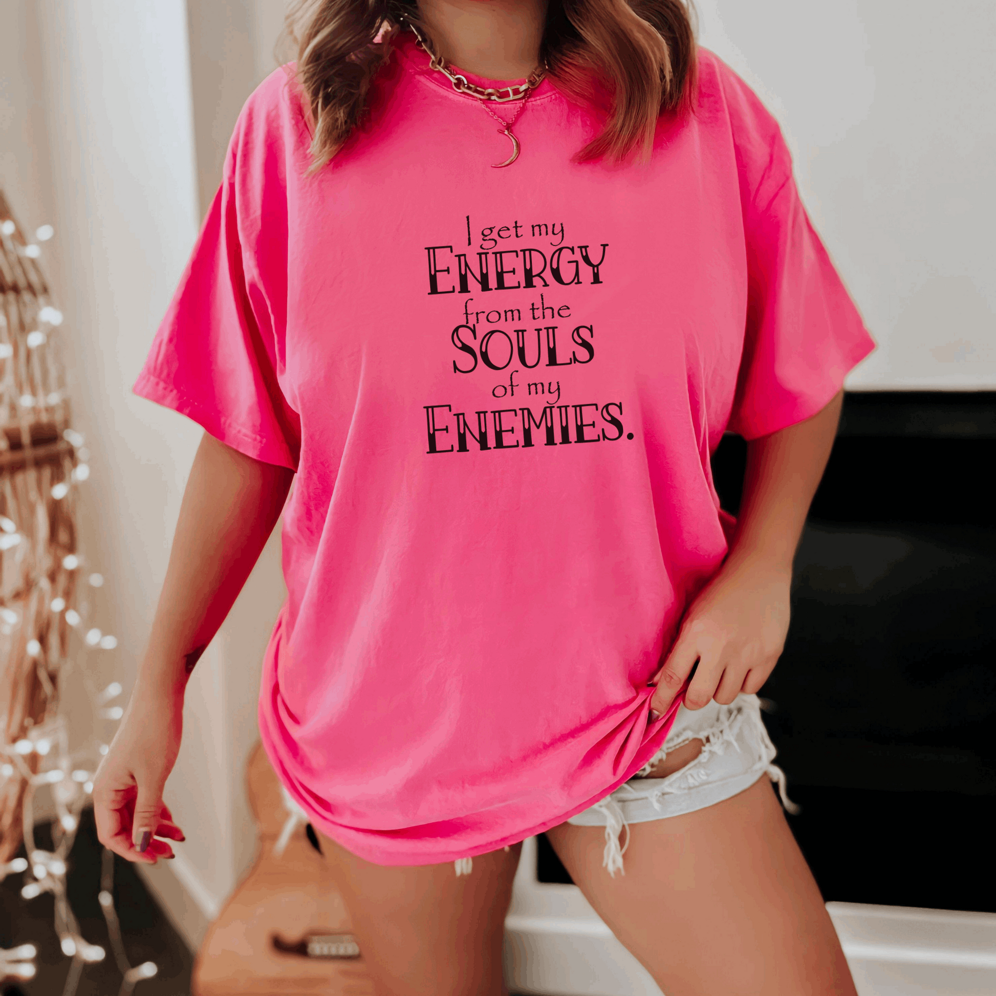 I Get My Energy From the Souls of My Enemies Tee T-Shirt Crunchberry S 