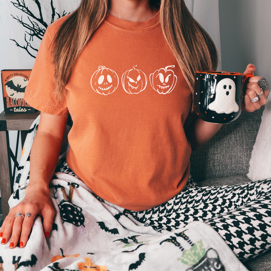 Spooky Pumpkins Tee T-Shirt Yam S 