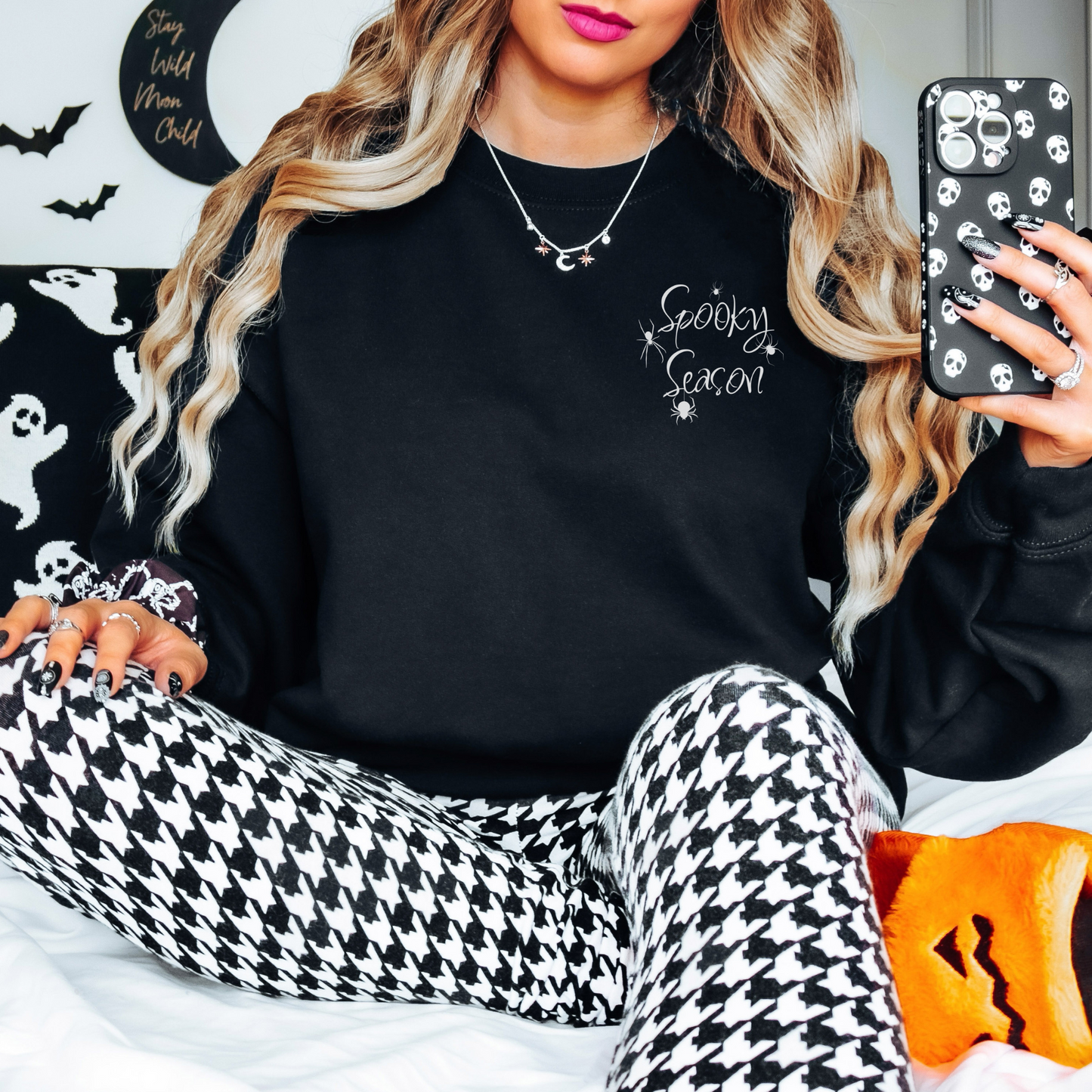 Spooky Season Sweatshirt Sweatshirt S Black 