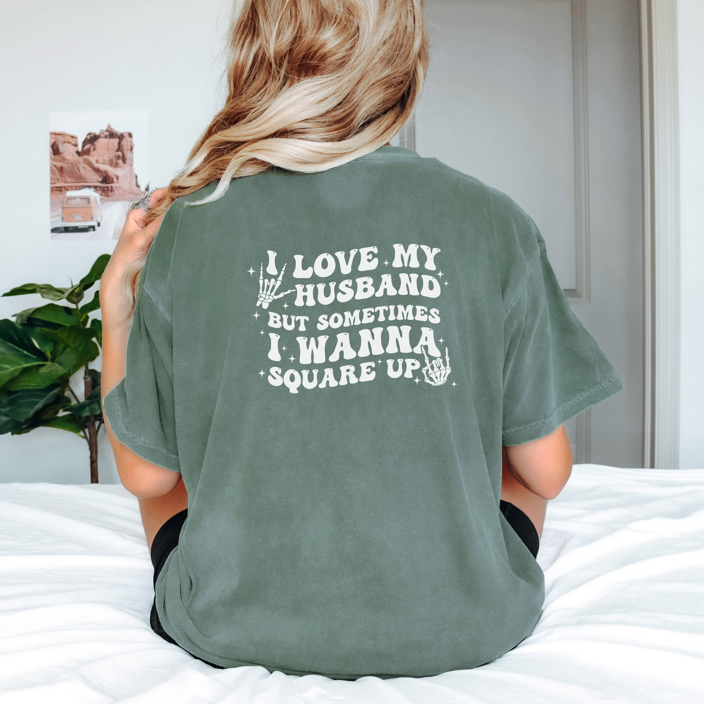 Sometimes I Wanna Square Up Tee T-Shirt Moss S 