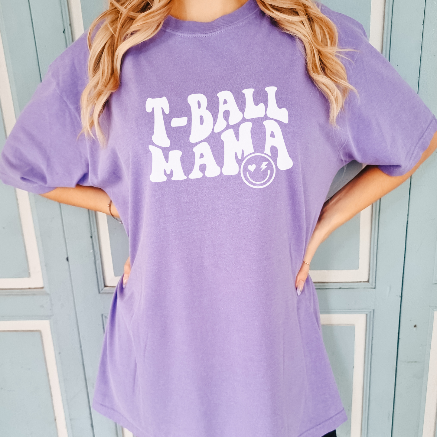 T-Ball Mama Tee T-Shirt Violet S 