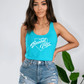 Baseball Vibes Tank Top Tank Top XS Solid Tahiti Blue 