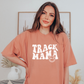 Track Mama Tee T-Shirt Terracotta S 