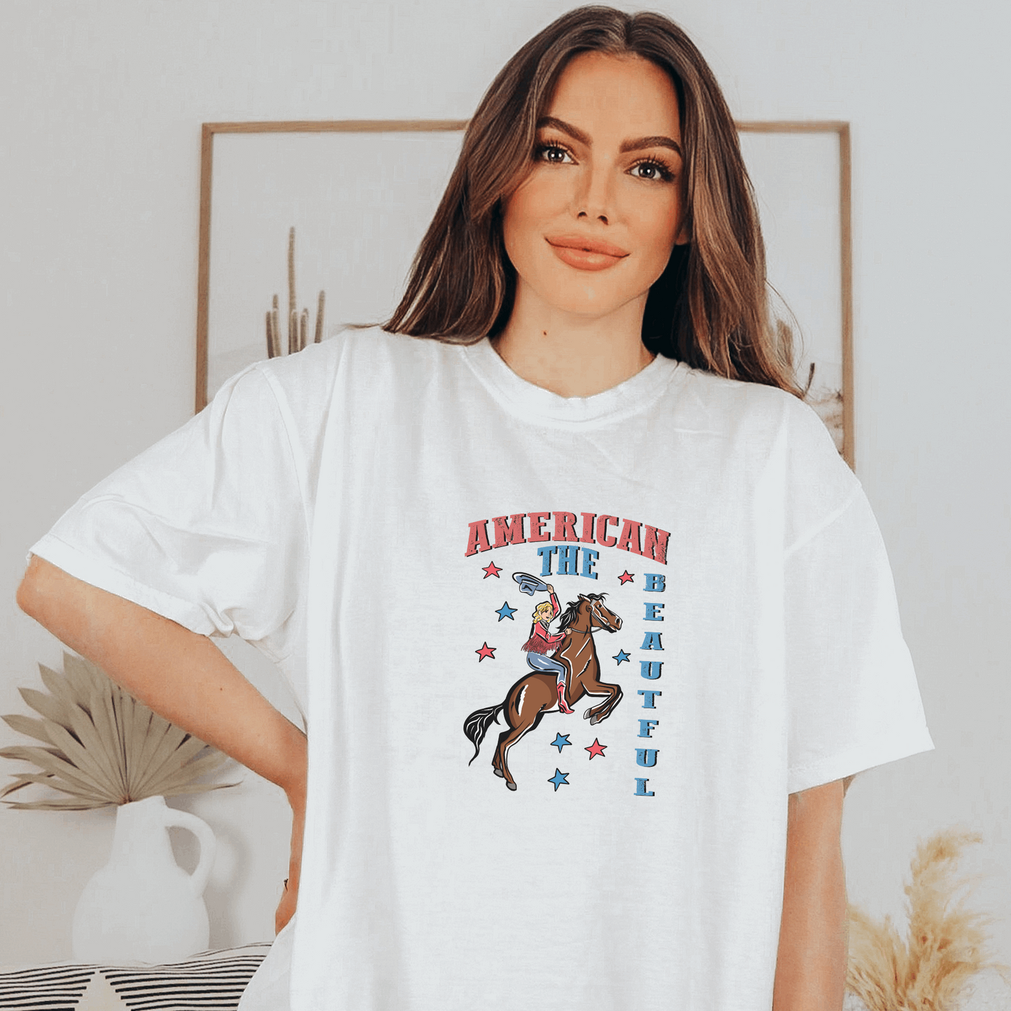 America the Beautiful Tee T-Shirt White S 