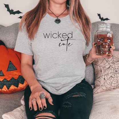 Wicked Cute Tee T-Shirt Athletic Heather XS 