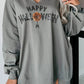 A Creepy Crawly Halloween Sweatshirt  Gray XL 