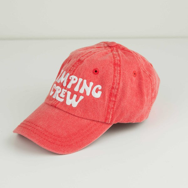 Camping Crew Embroidered Hat    