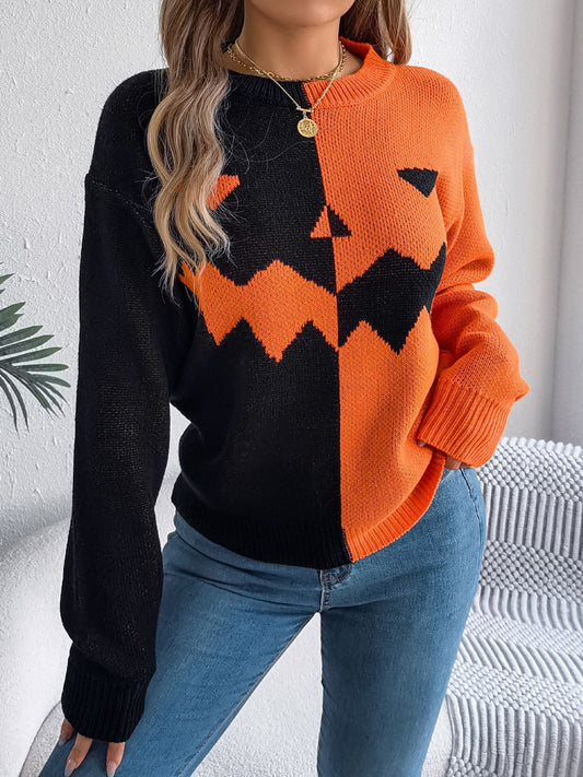 Jack O' Lantern Sweater  Orange S 