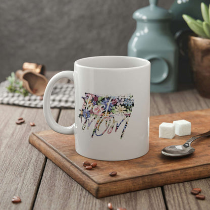 Best Mom Floral Coffee Mug Mug 11oz White 