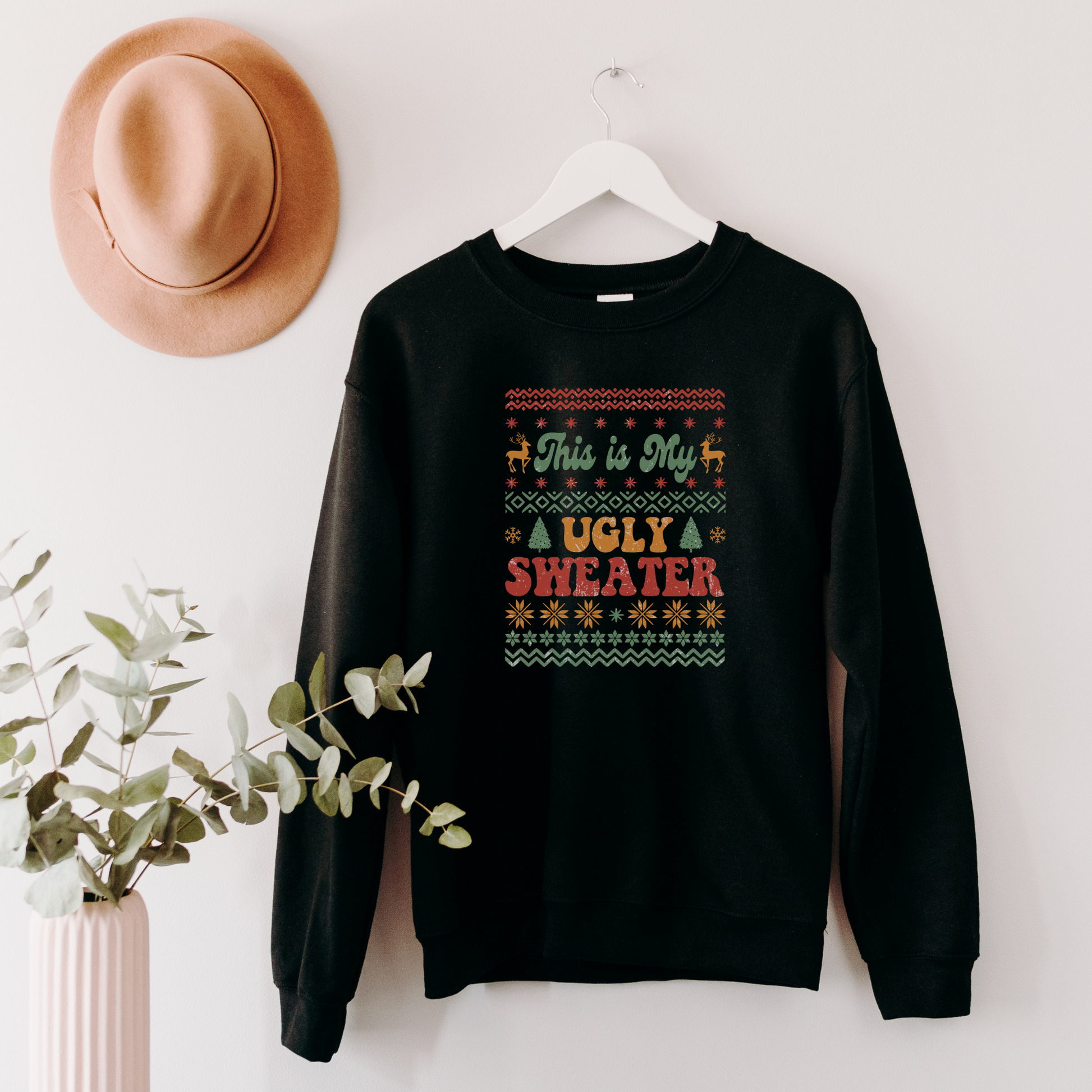 This is My Ugly Christmas Sweater Sweatshirt Sweatshirt S Black 