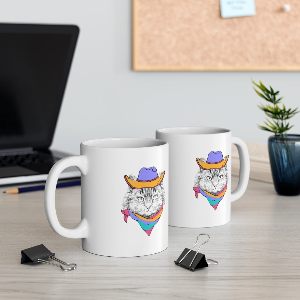 Cowboy Cat Coffee Mug Mug   