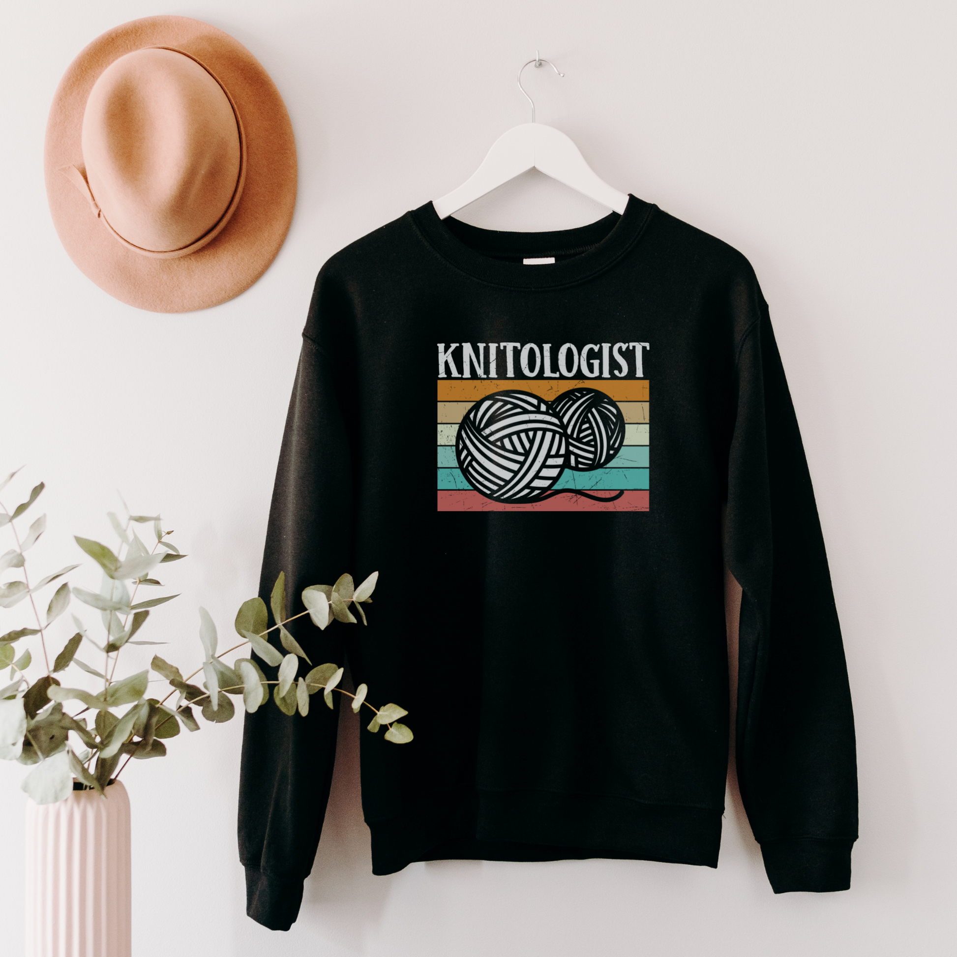 Knitologist Sweatshirt Sweatshirt S Black 