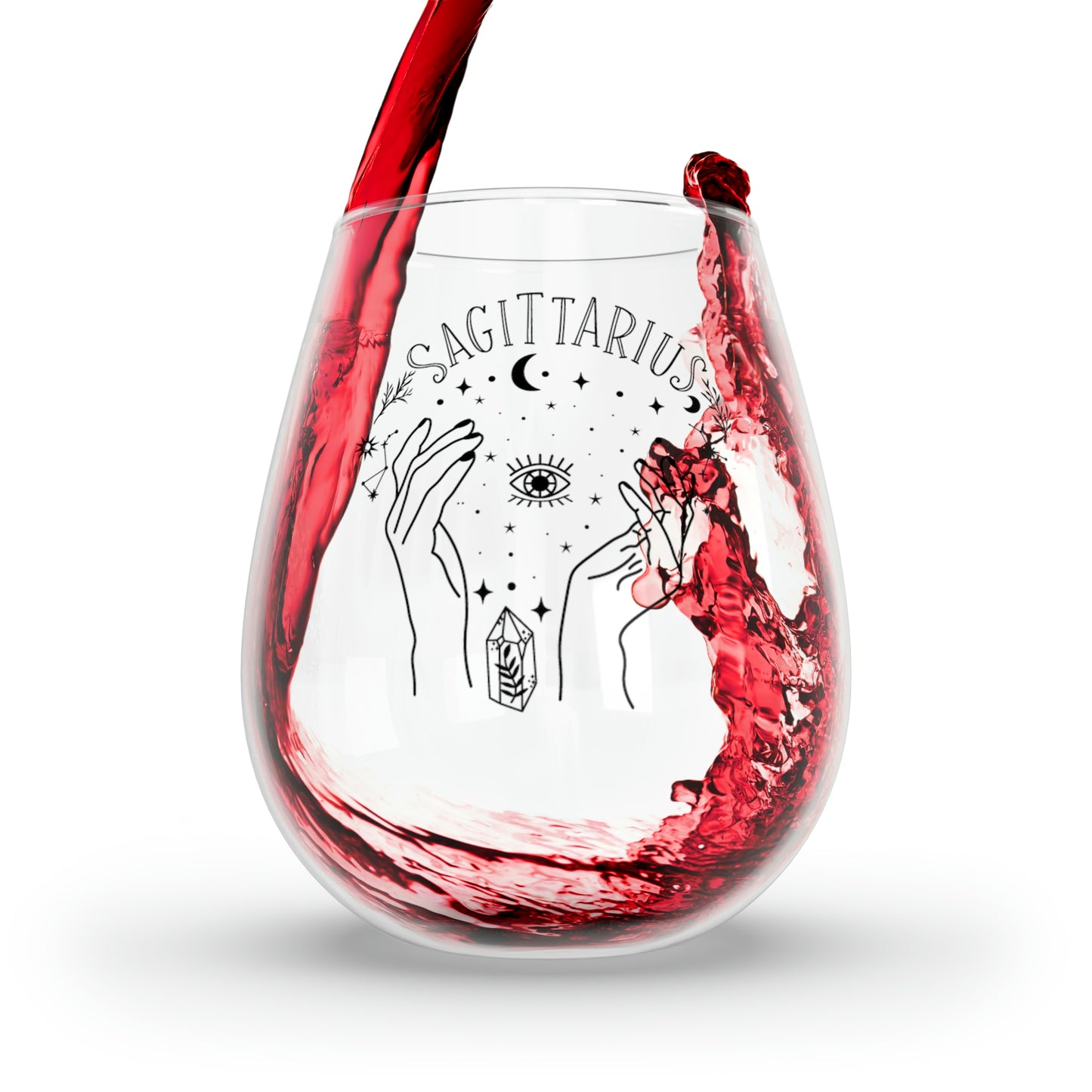 Sagittarius Wine Glass Mug 11.75oz  