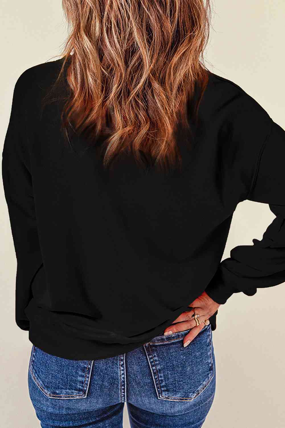 Sequin Santa Patch Sweatshirt    