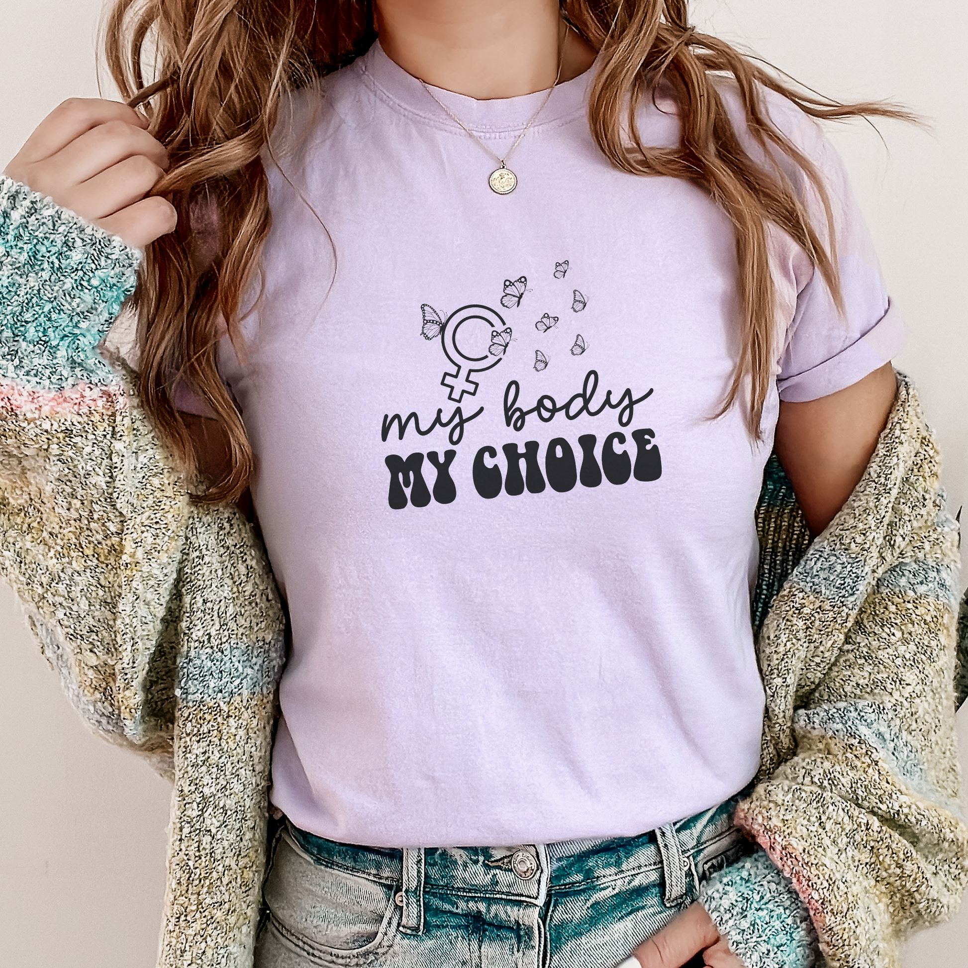 My Body My Choice Tee T-Shirt Orchid S 