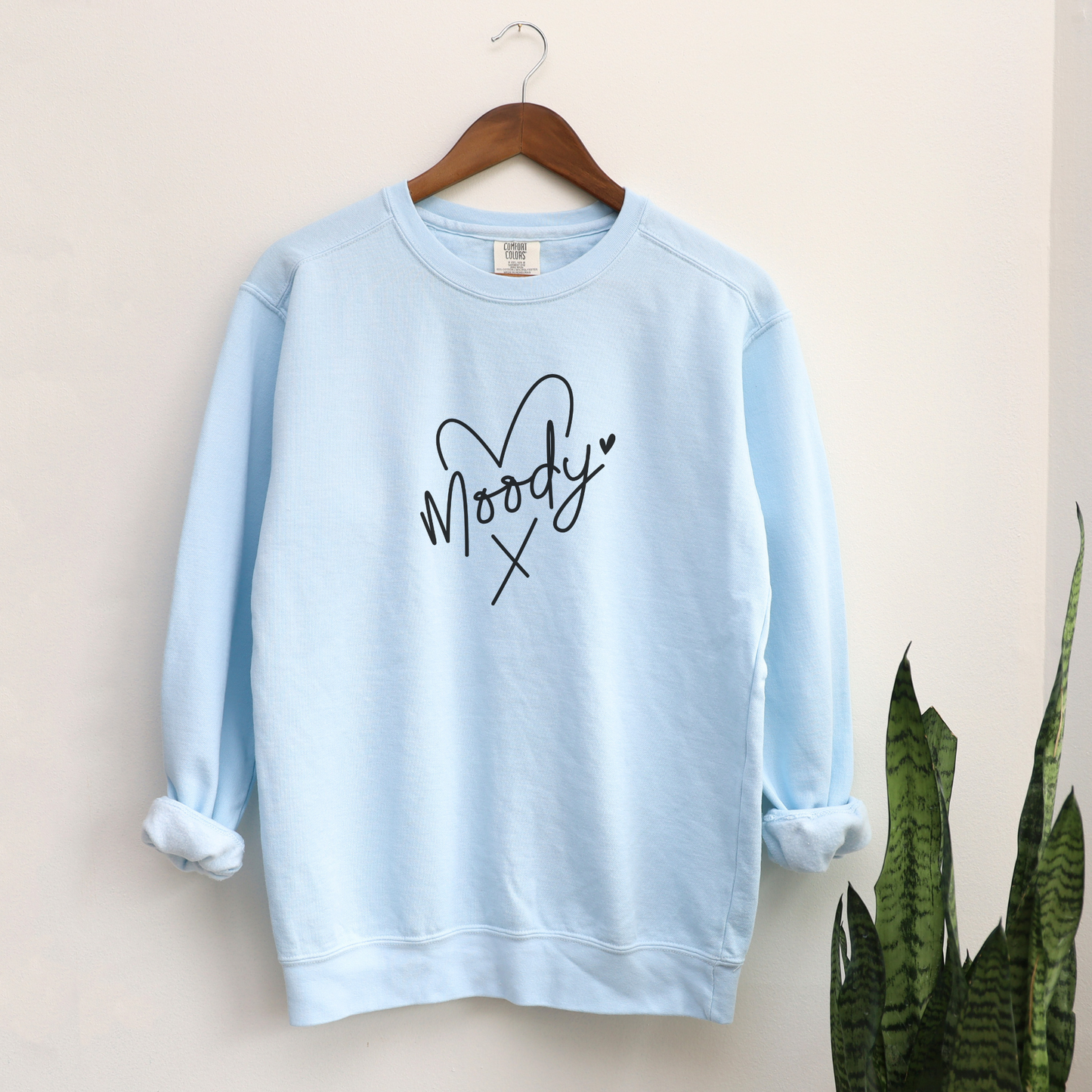 Moody Sweatshirt Sweatshirts Chambray S 